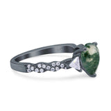 Art Deco Teardrop Pear Ring