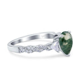 Art Deco Teardrop Pear Ring