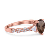Art Deco Teardrop Pear Ring