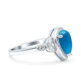 Pear Teardrop Natural Stone Wedding Ring