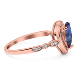 Pear Teardrop Natural Stone Wedding Ring