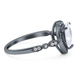 Pear Teardrop Natural Stone Wedding Ring