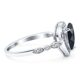 Pear Teardrop Natural Stone Wedding Ring