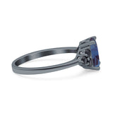 Oval Natural Stone Engagement Ring