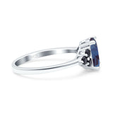 Oval Natural Stone Engagement Ring