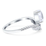 Pear Teardrop Natural Stone Wedding Ring