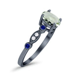 Oval Natural Stone Vintage Style Ring
