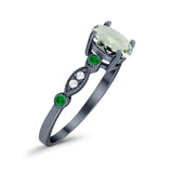 Oval Natural Stone Vintage Style Ring