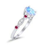 Vintage Style Oval Natural Stone Ring
