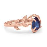 Pear Teardrop Leaf Vintage Style Ring