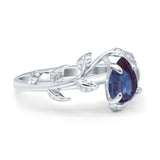 Pear Teardrop Leaf Vintage Style Ring