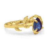 Pear Teardrop Leaf Vintage Style Ring