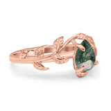 Pear Teardrop Leaf Vintage Style Ring
