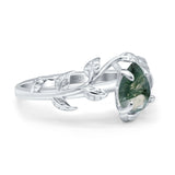Pear Teardrop Leaf Vintage Style Ring