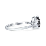 Pear Teardrop Vintage Style Ring