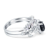 Teardrop Pear Leaf Style Ring