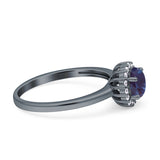Art Deco Round Halo Vintage Ring