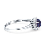 Art Deco Round Halo Vintage Ring