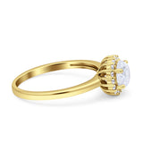 Art Deco Round Halo Vintage Ring
