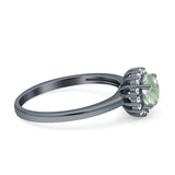 Art Deco Round Halo Vintage Ring