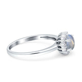 Art Deco Round Halo Vintage Ring