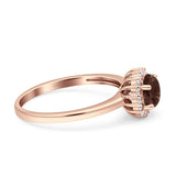 Art Deco Round Halo Vintage Ring