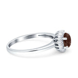 Art Deco Round Halo Vintage Ring