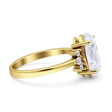 Art Deco Marquise Vintage Style Tapered Ring
