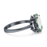 Art Deco Marquise Vintage Style Tapered Ring