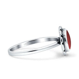 Solitaire Oxidized Ring