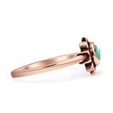 Oxidized Moon Ring