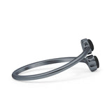 Oxidized Heart Ring