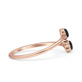Oxidized Heart Ring