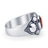 Oxidized Bali Ring