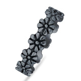 Oxidized Floral Ring