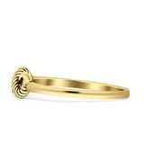 Infinity Rope Oxidized Ring