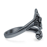Celtic Bee Wrap Adjustable Oxidized Ring