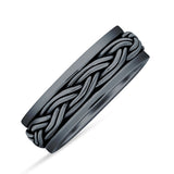 Spinner Braided Silver Ring