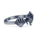 Seashell Turtle & Starfish Ring