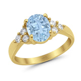 Vintage Style Oval Natural Stone Ring 