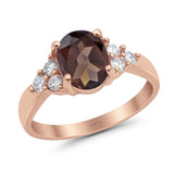 Vintage Style Oval Natural Stone Ring 