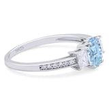 Art Deco Oval Natural Stone Trio Ring