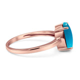 Art Deco Oval Natural Stone Solitaire Ring