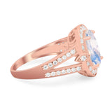 Art Deco Oval Natural Stone Ring