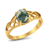 Oval Celtic Trinity Knot Ring