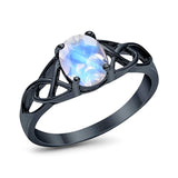 Oval Celtic Trinity Knot Ring