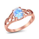 Oval Celtic Trinity Knot Ring
