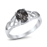 Oval Celtic Trinity Knot Ring