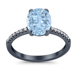 Art Deco Oval Natural Stone Wedding Ring