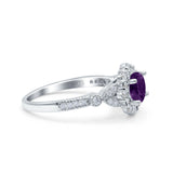 Art Deco Halo Engagement Ring